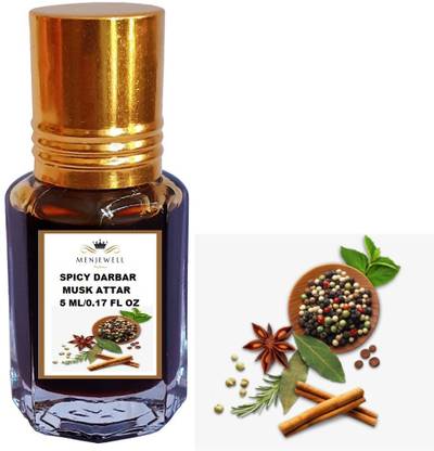 Menjewell Fragrances Spicy Darbar Musk (Natural Itra/Attar/ Perfume) Spicy Attar 5ml Herbal Attar