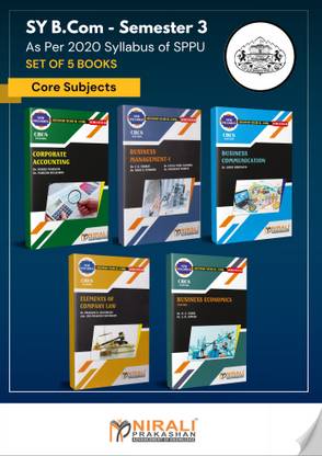 {Set of 5 Core Subject Books} SY B.Com - Semester 3 - As per SPPU's 2020 CBCS Pattern [Business Economics (Macro) , Corporate Accounting 1 , Business Communication 1 , Business Management 1 , Elements of Company Law] [N5416,19,20,21,26]