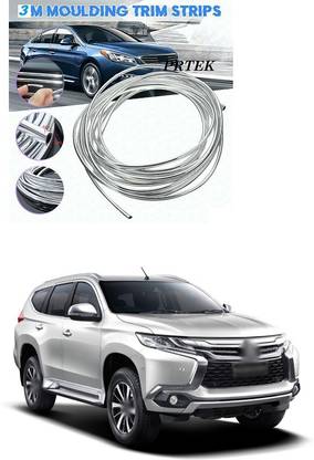 PROEDITION Chrome Sticky Car Door Edge Scratch Guard Trim Cover U Shape (3 METER) a262 Matte, Glossy, Chrome Mitsubishi Pajero Sport Front Garnish