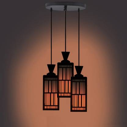 COZYSTAR 3 Light Creative Wooden Pendant Lamp for Room,Foyer,Hallway Ceiling Lamp Pendant Lamp Ceiling Lamp