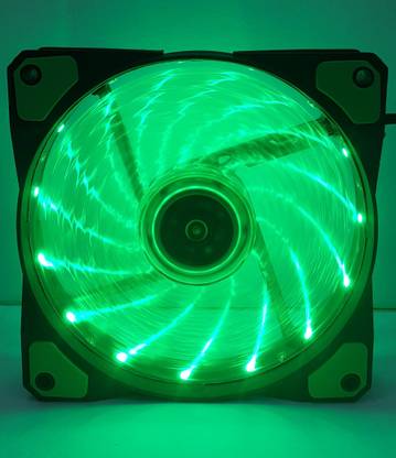 NUBWO NFT-100 GREEN COLOUR LED FAN 120MM Cooling Fan Cabinet Cooler