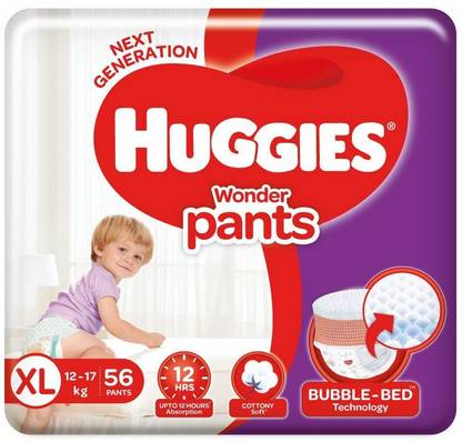 Huggies Wonder Pants, Extra Large (XL) Size Diapers, 56 Count - XL
