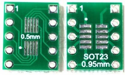 EMERGING TECHNOLOGIES 5 PCS 10pin PCB Board Kit SMD To DIP SOP MSOP SSOP TSSOP SOT23 10 PIN Surface mount Devices – Dual inline package Electronic Components Electronic Hobby Kit
