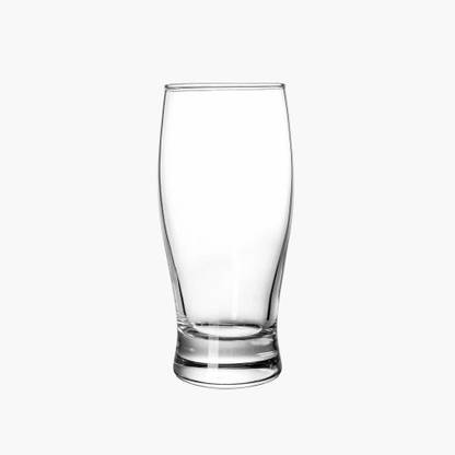 Toy Street Beer Glass Set, for Whiskey Rum Wine Coffee Juice Water Milk Lemonade and More, 350 ml (Set of 6) Glass Beer Mug
