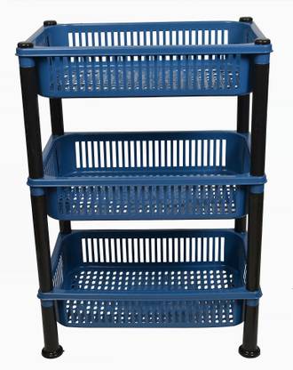 mastBus Fruits/Vegetables Kitchen Rack Plastic Fruit and Vegetable Stand Plastic Multipurpose Kitchen Stand Shelf