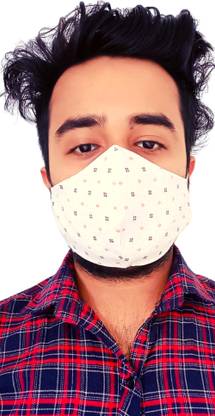1nock 3 Layered 100% Cotton Face Mask - Designed by (Pack of 1) G-006 Washable, Reusable Cloth Mask