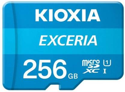 kioxia LMEX1L256GG4 EXCERIA 256 GB MicroSDXC UHS Class 1 100 MB/s  Memory Card Compatible with Tablet, Mobile
