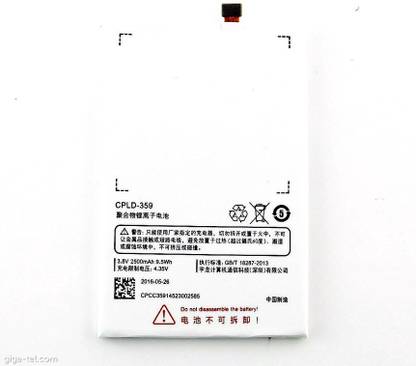 GIFFEN Mobile Battery For  Coolpad Y75 Y76 Y90 Y80c Y80d T2-C01 ( CPLD-359 ) - Original Tested 100% Backup Guaranteed