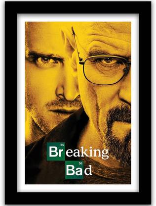 Breaking Bad TV Series Poster with Frame - Breaking Bad Framed Poster for Home and Office Paper Print