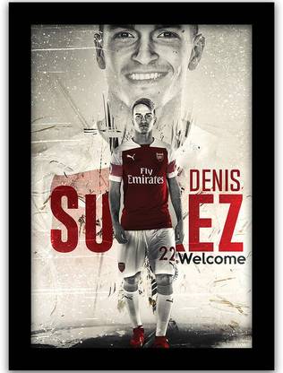 Luis Suarez Poster with Frame - Suarez Framed Wall Posters for Room Paper Print