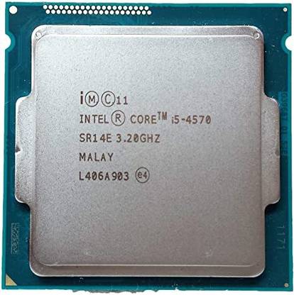 Intel CORE I5 4570 PROCESSOR ( 4TH GENERATION ) 3.2 GHz Upto 3.6 GHz LGA 1150 Socket 4 Cores 4 Threads 6 MB Smart Cache Desktop Processor
