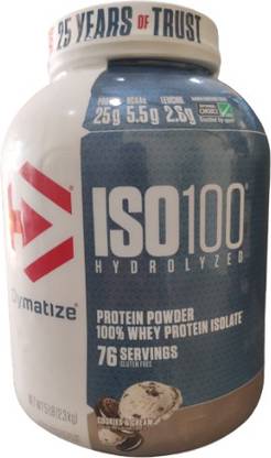 DYMATIZE Nutrition ISO 100 5 lbs Whey Protein Powder with Hydrolyzed 100% Whey Protein