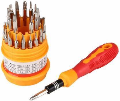Glossix Portable 31-in-1 Multipurpose Screw Driver Set Ratchet Screwdriver Set (Pack of 31) Ratchet Screwdriver Set