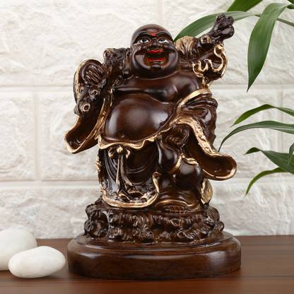 Flipkart Perfect Homes Laughing Monk Blessing Laughing Buddha | Statue of Laughing Buddha| |Marble Finish|Statue for Home Decor| Hand Made Buddha| Buddha idol for home| Buddha Statue| Corner Showpiece for Drawing Room|Good Luck Buddha | Big Showpiece for living room|Idol of God| You must like it go for it, see the reviews Decorative Showpiece  -  19 cm