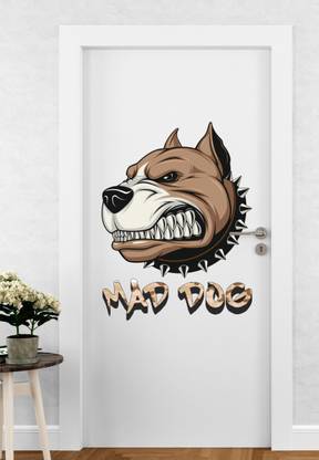 DivineDesigns 46 cm Mad Dog Self Adhesive Sticker