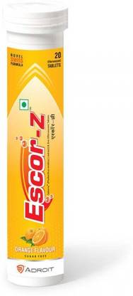 ESCOR-Z Vitamin C Orange Flavour Sugar Free Tablets 20's