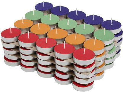 JAINFAM Scented Wax TEALIGHTS Candles, Multipurpose for Home Decor, 3HRS Long Burn TIME Candle