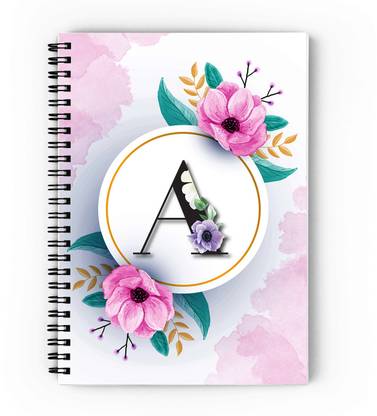 epheriwala Initial Name A A5 Notebook Unruled 160 Pages