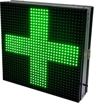 AL-QURAISH ELECTRONICS AND TECHNOLOGY Led Scrolling Medical plus sign both side with wifi LED Display