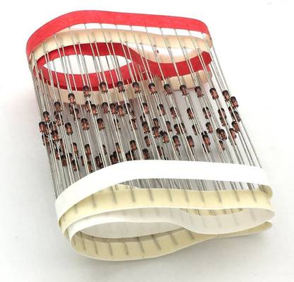 SAI ROBOTIC 1N4148 Switching Diode Standard 75V 150mA Through Hole DO-35 (100PCS) Electronic Components Electronic Hobby Kit