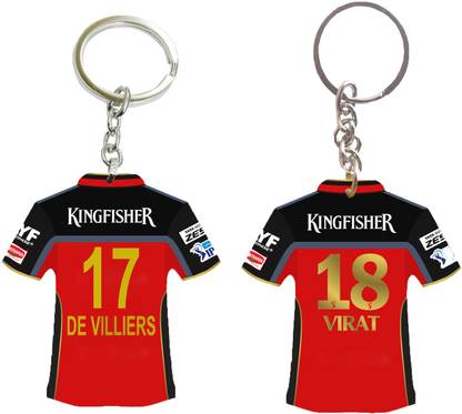 jocker de villiers jersey,ab de villiers,kohli jersey,rcb jersey,virat jersey Key Chain