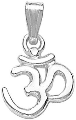 Rinayra Jewels Simple OM Silver Pendant-PD166 Sterling Silver Pendant
