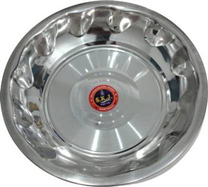 VS विजय स्टील Medium Size Stainless steel Parat 26.5 cm परात