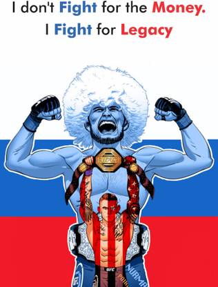 Khabib Nurmagomedov Paper Print