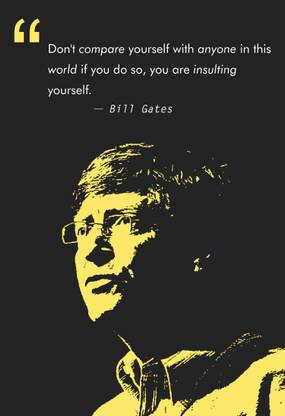 Bill Gates Paper Print