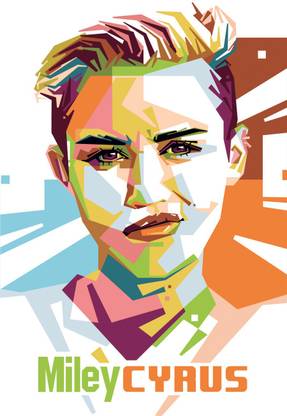 Miley Cyrus Paper Print