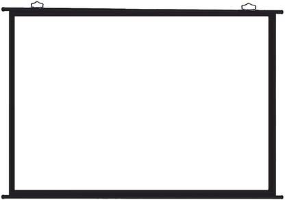 Moiz Map Type Projector Screen 5.5 Feet (W) x 3 Feet (H) - 75" Inch Diagonal Aspect Ratio 16:9 Format Projector Screen (Width 168 cm x 92 cm Height)