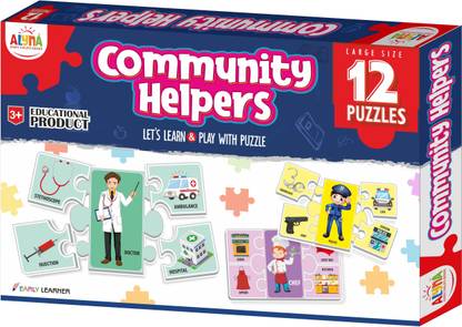 Ankit COMMUNITY HELPERS PUZZLE
(5 PCS.)|Puzzle Games /Toys For Kids Learning /Education For 3+