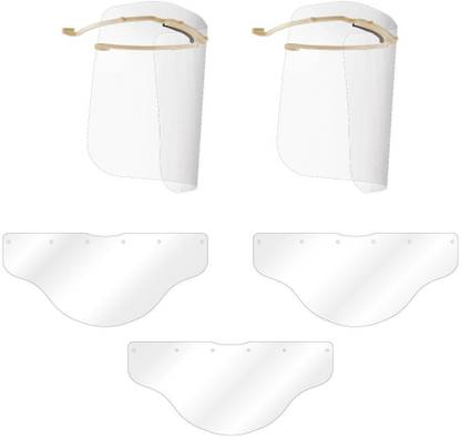 All Time Face Shield S1 (2 Full V2.0 Shield + 3 Extra V1.0 Visors) Safety Visor