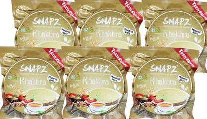 SNAPZ Khakhra Pack of 6, 200 GM Each (mangroliJeera)