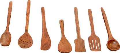 RS ART cook spoon Wooden Serving Spoon Set