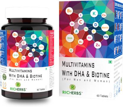 richerbs Multivitamins with DHA & Biotin