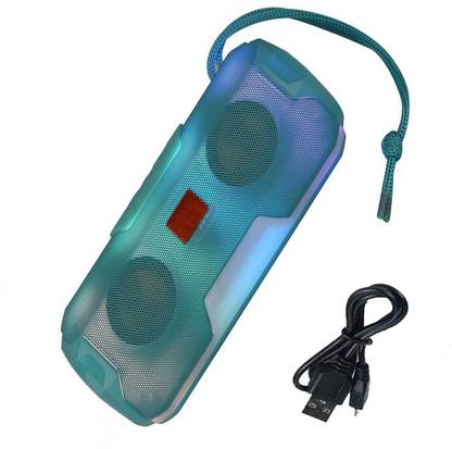 Wolgite Dual Fuezen Equalizer, Party , High Sound TG-143 Woofer 2 Horn DJ Power boost High Bass With Part Light Design Compatible Device Mobile/Laptop/Computer/Table SD Card & Supported Portable ( GREEN COLOR) 10 W Bluetooth Speaker