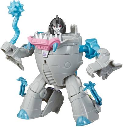 TRANSFORMERS Bumblebee Cyberverse Adventures Warrior Class Gnaw Action Figure Toy, Repeatable Attack Move