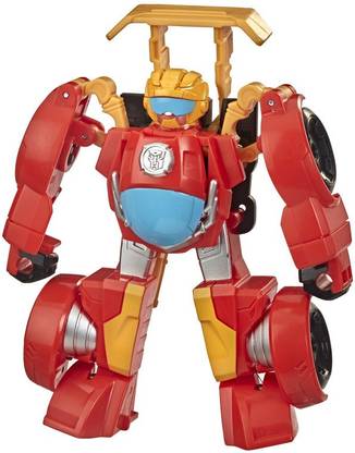 TRANSFORMERS Playskool Heroes Rescue Bots Academy Hot Shot Converting Toy Robot, Toy for Kids Ages 3 and Up