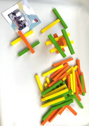 Pixomo Stick Buddy Stacking Game, Improve Concentration, Counting, Shape recognition, Creativity and Cognitive skills