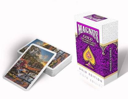 Magnus 100% Pure Plastic Playing Cards / Tash Patti / The color of some product parts may vary from what is shown in the image.