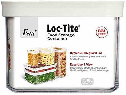 Felli Loc Tite Acrylic Bpa Free Transpa Rectangular Food Storage Container 1 L Plastic Grocery In India Felli Loc Tite Acrylic Bpa Free, Acrylic Storage Containers India