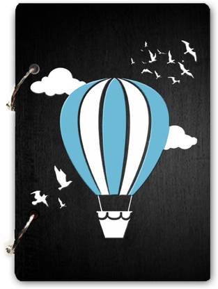 Flipkart SmartBuy Handmade paper wooden diary A5 Diary UNRULED 160 Pages