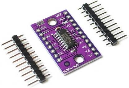 EMERGING TECHNOLOGIES 74HC4051 8 channel Analog Multiplexer Selector Module Multiplexers Distributor Resolver CJMCU-4051 For Arduino Electronic Components Electronic Hobby Kit