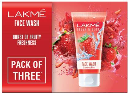 Lakmé Blush & Glow Strawberry Combo  With Fruit Extracts Face Wash