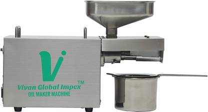 VIVAN GLOBAL IMPEX Home use Oil Press Machine/Oil Maker/Oil Expeller Machine 400w Mustard,Peanut,Sesame Oil etc All Seed Machine 400 W Food Processor