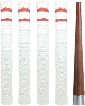 Kiraro Set of 1Cricket Bat Handle Gripper With 4Bat Handle Replacement Grip Smooth Tacky