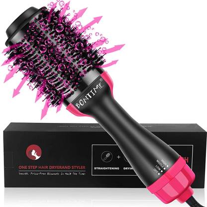 SILPI MADDY S M Hair Dryer Brush, Hot Air Brush,One Step Hair Dryer & Volumizer 3 in 1 Upgrade Feature Anti-scald Negative Ion Hair Straightener Brush