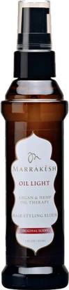 Marrakesh Oil Light Argan Oil Therapy Hair Care Oil / Hair Styling Elixir for Fine Hair for Men and Women, 60 ml - Made in U.S.A Hair Oil