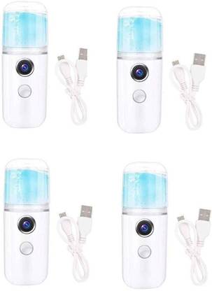 NFI essentials Pack of 4 Nano Mist Air Spray Liquid Sanitizer with USB charger 35 ml Liquid Dispenser